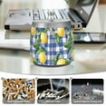 thumbnail image 6 of Yayeee Ashtray with Lid for Cigarette Smokeless Stainless Steel Home Ash Holder, Blue Plaid Lemon, 6 of 7