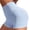 #24Blue, variant on Womens High Waisted Butt Lifting Athletic Shorts Seamless Ruched Back Smoothing Exercise Short Legging for Women