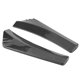 thumbnail image 2 of 2pcs Carbon Fiber Style Front Rear Bumper Vehicle Modification Replacement Universal Guard, 2 of 5