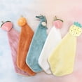 thumbnail image 3 of Vnanda Hanging Hand Towel Children Towels Soft Coral Velvet Absorbent Dishcloth Ultra Absorbent Fast Drying Hang Towel for Kitchen Bathroom, 3 of 7