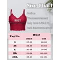 thumbnail image 7 of Aivtalk Women Lace Bralette Camisole Ladies Push Up Bra Pad Seamless Bandeau Floral Tank Tops Vest M Red, 7 of 7