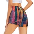 thumbnail image 3 of Haiem Neon Rabbit In Archway Women's 2 in 1 Running Shorts - Lightweight Athletic Workout Gym Yoga Breathable Sports Shorts Liner with Phone Pockets-Small, 3 of 9