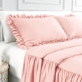 thumbnail image 7 of Bedding Bedspread Set Bed King - 3 Pieces Farmhouse Bedspread Skirt Coverlet Bed Spreads Quilt Chic Vintage Bedding Ruffle Bedspread Rustic with 2 Pillow Shams for Bedroom Home Dorm (Pink, King), 7 of 7