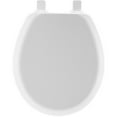 thumbnail image 3 of Mayfair Cameron Round Enameled Wood Toilet Seat in White with Stay·Tite Seat Fastening System and Easy·Clean Hinge, 3 of 5