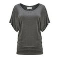 thumbnail image 3 of Free to Live 3 Pack Short Sleeve Casual Women's Dolman Tops, 3 of 7