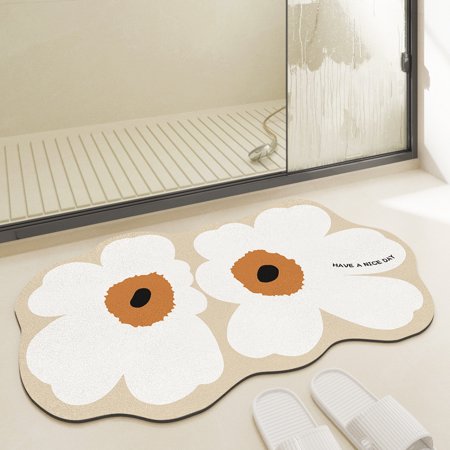 Diatom Mud Floor Mat Absorbent Diatomite Bath Mat Non-slip Bathroom Floor Mats for Home Kitchen Bedroom Bathroom A3