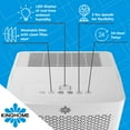thumbnail image 4 of Kinghome Energy Star 35-Pint Portable Dehumidifier | Removes Moisture in Garages, Basements, Living Rooms, Large Areas up to 3,500 Sq.Ft. | LED Display | Removable Tank | KHD35BW, 4 of 13