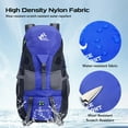 thumbnail image 4 of 50L Hiking Backpack Water-resistant Camping Backpack Bag Daypack for Backpacking Traveling Trekking Climbing, 4 of 7