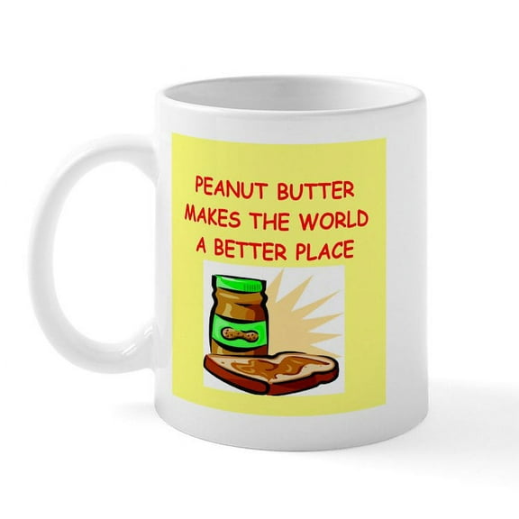 CafePress - Peanut Butter Mug - 11 oz Ceramic Mug - Novelty Coffee Tea Cup