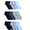 Blues, Greys & Black, variant on Women's Ankle Cut Socks, 20 Pack, Shoe Sizes 4-10