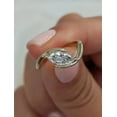 thumbnail image 2 of SOLITAIRE JEWELS 1Ct Elegant Marquise-Cut Moissanite Diamond Ring in 14K Yellow Gold Swirl Setting, 2 of 7