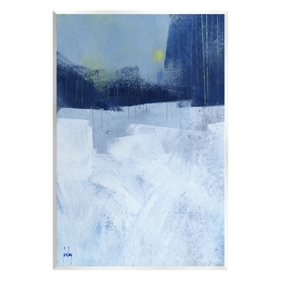 Stupell Industries Abstract Blocked Layered Shapes Painting Unframed Art Print Wall Art, Design by Paul Bailey