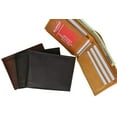 thumbnail image 4 of Cowhide Leather Mens Wallet with Center Flap and ID Window 1152 CF, 4 of 14
