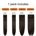 thumbnail image 2 of LELINTA 18"/24" Clip In Hair Extensions 4 PCS Long Straight Curly Wavy Hair Extension Hairpieces for Women Girls Hair Extension Ponytail  Full Head with 11 Clips, 2 of 4