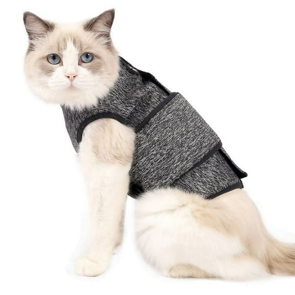 Pet Anxiety Jacket for Cat,Pet Embracing Comfort Clothes Cat Anxiety Calming Wrap Cat Anxiety Jacket Calming Vest for Separation Frightened Relief Vet Shirt for Keep Cats Calming Jacket