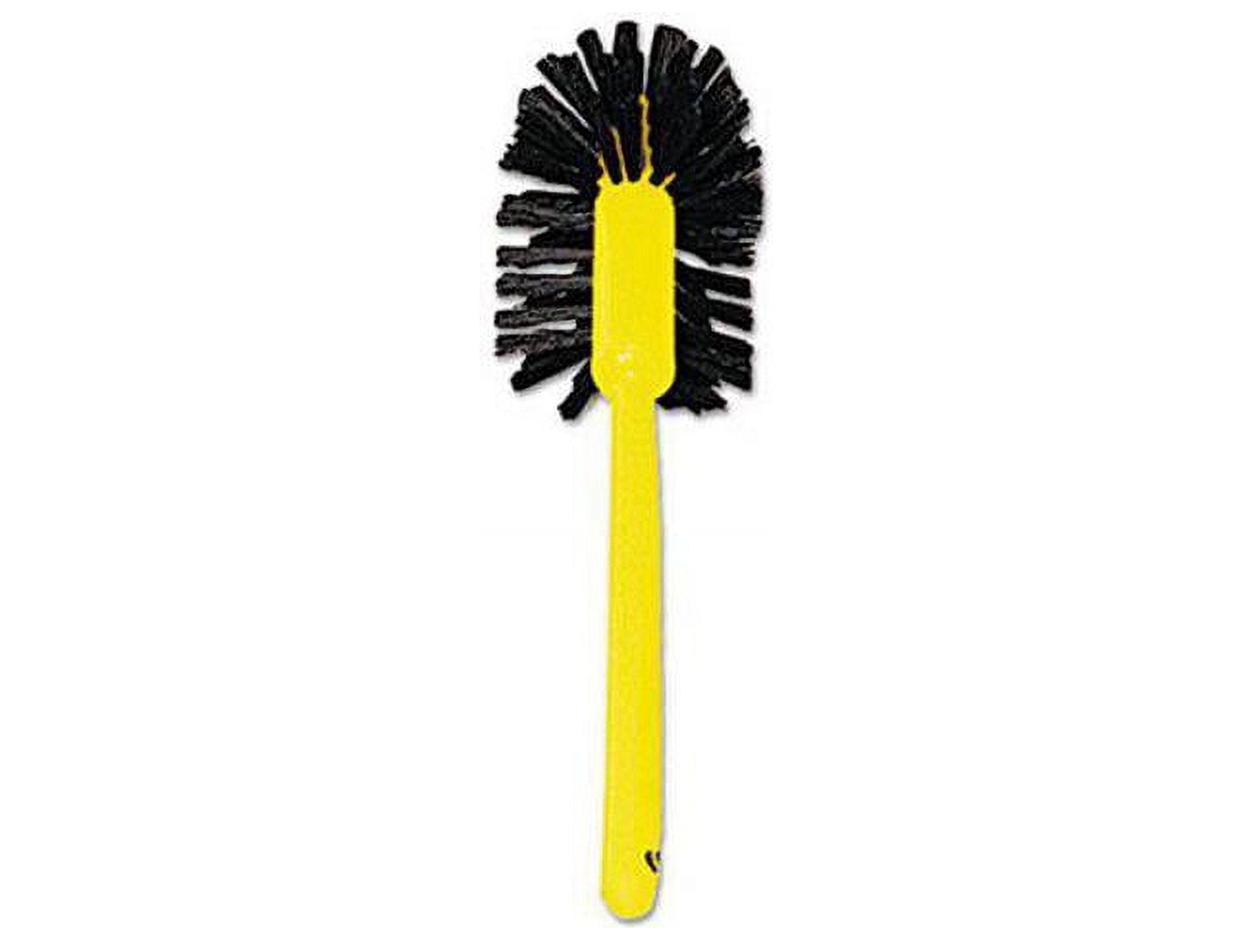 Rubbermaid Commercial Commercial-Grade Toilet Bowl Brush, 17" Long, Plastic Handle, Brown -RCP6320