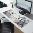 thumbnail image 2 of Level Up your Gaming: XL Pink Japanese Watercolor Cherry Blossom Mouse Pad, 31.5x11.8 Inches. Enjoy Precision & Comfort with Non-Slip Rubber Base & Stitched Edges. Ideal for Home Office or Gaming!, 2 of 7
