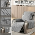 thumbnail image 4 of Lzvxtym Recliner Chair Covers,100% Waterproof Recliner Slipcovers,Non Slip Covers for Chair with Pocket,Reclining Chair/Furniture Protector for Kids Pets,Gray, 4 of 9