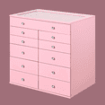 thumbnail image 4 of Impressions Vanity SlayStation Display Chest with 11 Drawers Chest, Craft Storage (Light Pink), 4 of 5