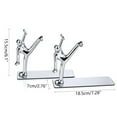 thumbnail image 4 of Milue Set of 2 Heavy Duty Metal Bookends Nonskid Heavy Duty Magazine Notebook Holders, 4 of 5