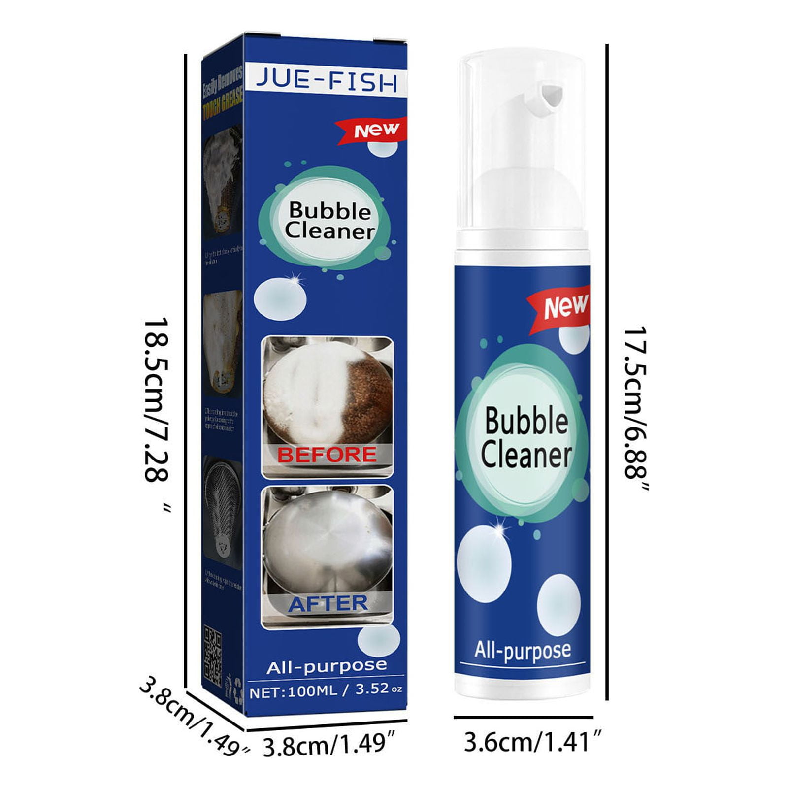 Multi Purpose Cleaning Bubble Cleaner Spray Foam Kitchen Grease Dirt  Removal 1-5