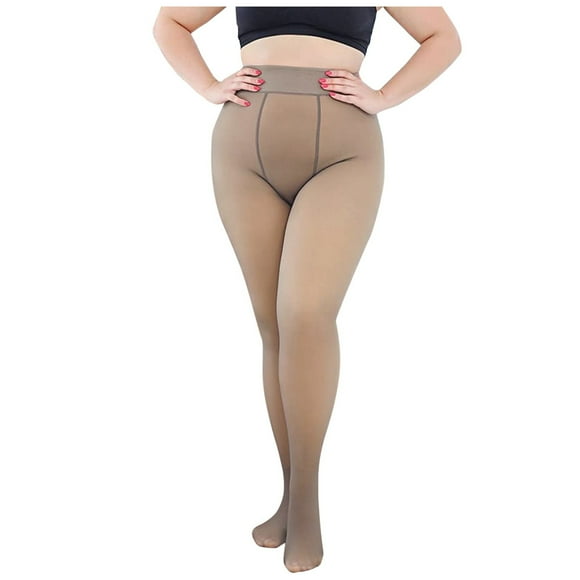 Women's Through Meat Bottoming Stockings Stockings Pantyhose Large Size 320G Thin Sheer Opaque Tights