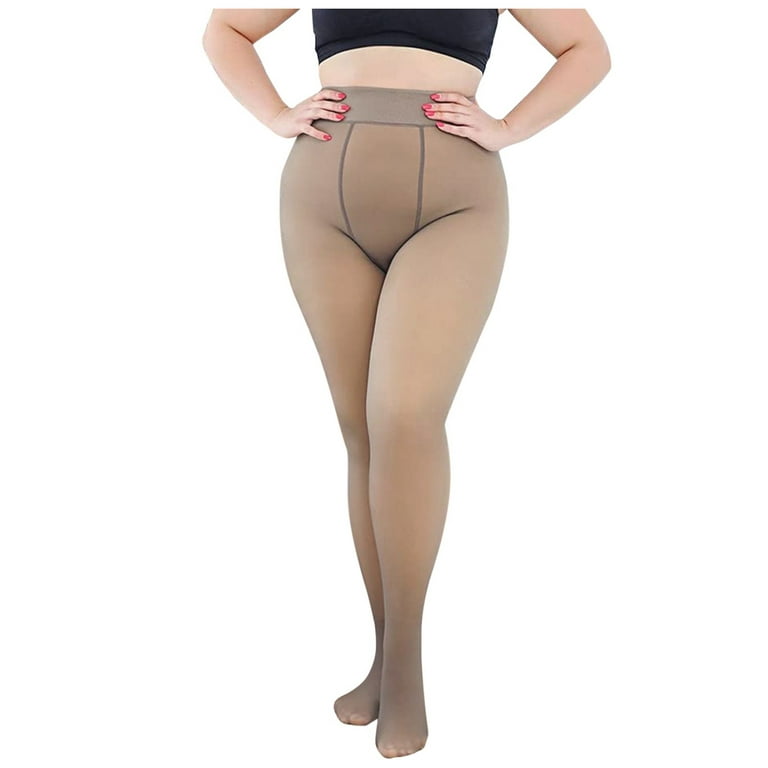 fvwitlyh Cute Tights Meat Pantyhose Bottoming Size Women's Large Stockings  Stockings 220G Thin Through Tights Nylons for Women