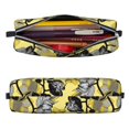 thumbnail image 2 of Yiaed Orchids Flowers Print Leather Pencil Case - Leather Pen Pencil Holder - Elegant & Practical Pencil Pouch for Work & Office, 2 of 7