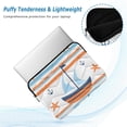 thumbnail image 2 of FORMRS 13"-13.3" Laptop Sleeve Protective Case Soft Carrying Quilted Computer Bag Cover, Blue Nautical Pattern, 2 of 7