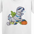 thumbnail image 4 of Inktastic Halloween Dinosaur Mummy Youth T-Shirt, 4 of 5