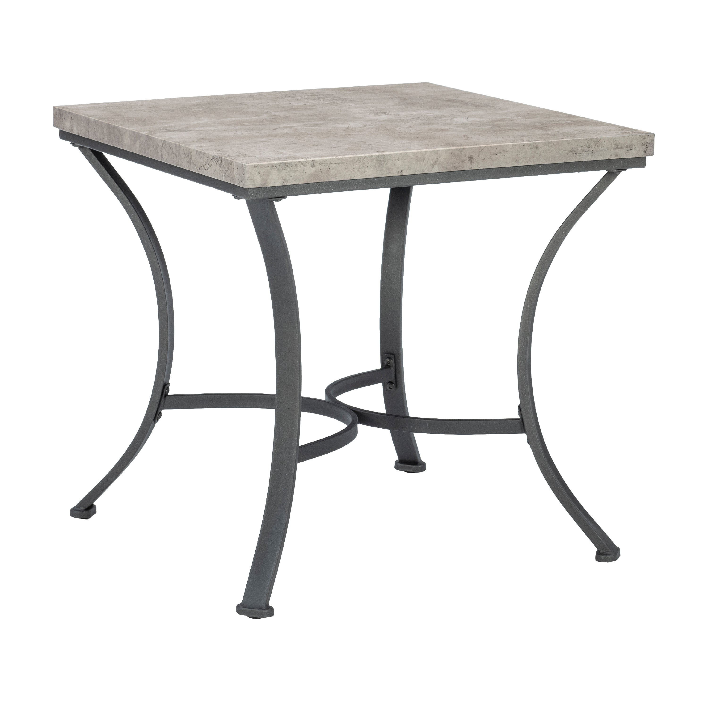 Powell Kimber 3-Piece Metal Occasional Table Set, Coal