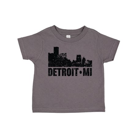 

Inktastic Detroit Skyline Grunge Gift Toddler Boy or Toddler Girl T-Shirt