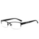thumbnail image 3 of Gafas de miopía terminadas, gafas a prueba de radiación para hombres, gafas lisas de medio marco para hombres, montura de gafas de protección ocular antifatiga, 3 of 4