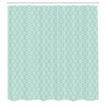 thumbnail image 2 of Ambesonne Aqua Damask Shower Curtain, Monochrome Vintage Lace, 69"Wx75"L, Seafoam White, 2 of 4