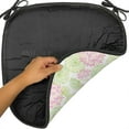 thumbnail image 6 of Flower Chair Seating Cushion, Dandelion Flower Pattern Botanical Cheering Happy Classical Illustration, Soft Seat Pads for Office with Anti-slip Backing, 16"x16", Green Pale Pink White, by Ambesonne, 6 of 7