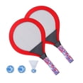 thumbnail image 3 of LOVEVER 1 Set Kids Tennis Racket Beach Racquet Set with Balls Indoors and Outdoors Sports Toys for Children Kids (Red), 3 of 7