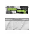 thumbnail image 4 of Valances for Windows Abstract Graffiti Rod Pocket Cafe Window Treatments Valance Curtains for Kitchen Bathroom Laundry Basement Windows 54"x18", 4 of 9
