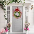 thumbnail image 3 of Elegant Winter Door Wreath for Indoor and Outdoor Decor – Frosted Foliage with Berries, Festive Gold Accents, Perfect for Holiday Wall and Entrance Decorations, 3 of 5