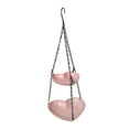 thumbnail image 5 of Vsenkes Hanging Birdfeeder Creative Ideal Gifts Bird Bath for Balcony Porch Courtyard Pink, 5 of 9