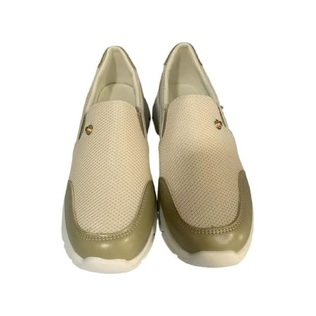 

Ritualay Womens Sneakers Comfort Walking Shoes Slip On Flats Lightweight Breathable Loafers Ladies Women Casual Beige 9