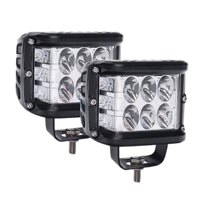 2 uds 4 '' 45W led lámpara de trabajo impermeable 9000LM Mini reflector de conducción niebla Pod Flood Fit para conducción camión coche