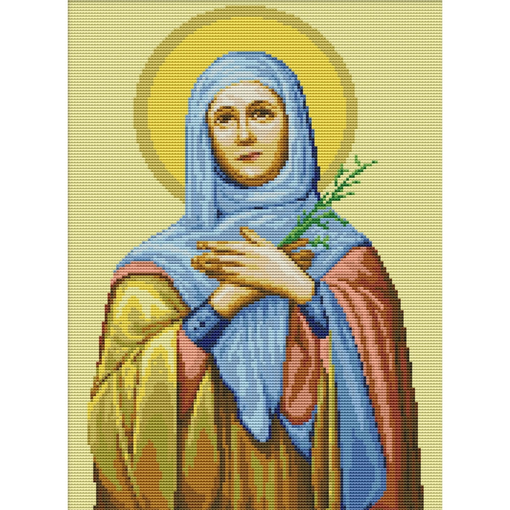 Cross stitch kit Virgin Mary DIY 14CT Printed/ UnPrinted canvas embroidery 