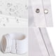 thumbnail image 2 of Tela de cortina de ducha Injueey de textura fina de poliéster Cortinas de ducha extra gruesas no transparentes a prueba de moho Juegos de accesorios de baño Café Marfil B 180*180 CM, 2 of 6