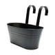 thumbnail image 1 of Maojin Macetero para plantas al aire libre, metal negro, hierro, macetas colgantes, barandillas, vallas, cubos, estilo bohemio moderno, montaje en pared, ventana, soporte para plantas, 1 of 8