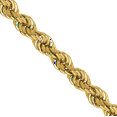 thumbnail image 2 of 14K Solid Yellow Gold 2.25mm Rope Chain Twisted Link Necklace, 2 of 4