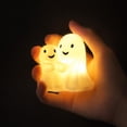 thumbnail image 6 of Halloween Night Light, Mini Glowing Ghost Decoration, Funny Whimsical Holiday Ornament, Cute Resin Tabletop Decor for Nightstands, Bookshelves, Mantels and Desks, Halloween Home Decor Gift, 6 of 8