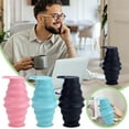 thumbnail image 2 of Collapsible Reusable Cups with Lids Silicone to Go Coffee Cups Reusable Travel Coffee Mugs for Coffee Portable Collapsible Cups for Traveling Home Office Essentials Pink Single, 2 of 6