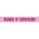 thumbnail image 4 of Unique Party - Pancarta de aluminio fiesta infantil Happy Birthday (Rosa), 4 of 7