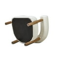 thumbnail image 3 of Miekor Furniture Fuji 37" Mid Century Modern Barrel Accent Arm Chair, Ivory White Boucle 15246, 3 of 11