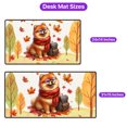 thumbnail image 5 of Welcome Fall Pomeranian Enjoys School Time Autumn Fall Leaves Desk Mat Full Keyboard Mouse Pad Pom Dog Lover Gifts Large Mousepad - 02013, 5 of 5